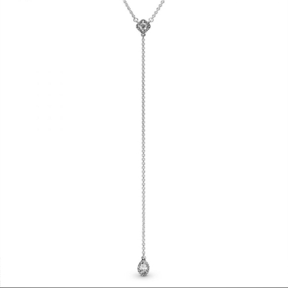 Pandora drop diamond necklace